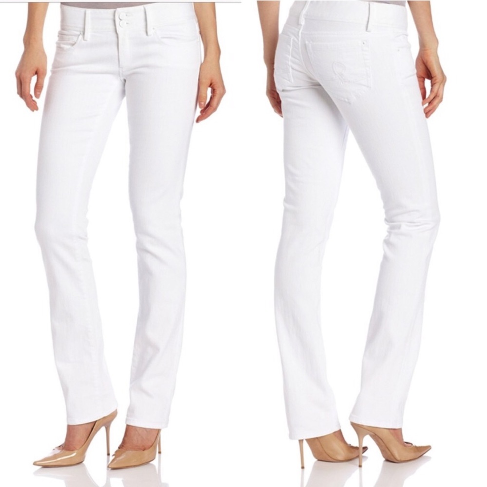 Lilly Pulitzer Resort White Straight Worth Jeans 6